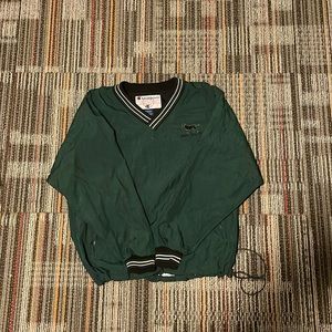 Vintage Green Champion “Black Dog Club” V Neck Sweater